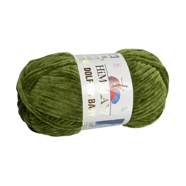 100g włóczka poliester Himalaya Dolphin Baby zielony mech 361