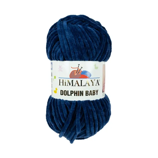 100g włóczka poliester Himalaya Dolphin Baby granatowa 321