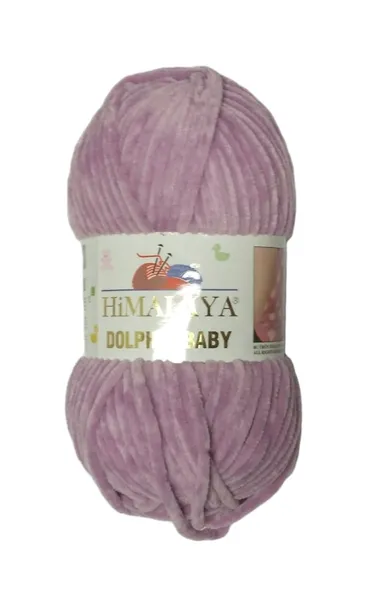 100g włóczka poliester Himalaya Dolphin Baby wrzosowa 334