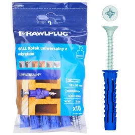 rawlplug-kolek-uniwersalny-10x50mm-z-wkretem-6x60mm-op10-mocny