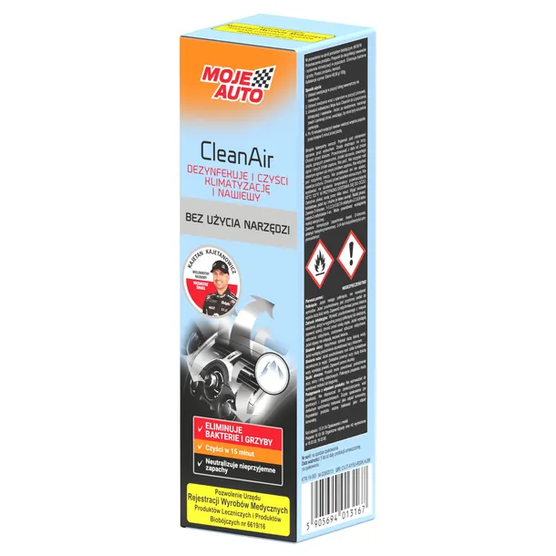 MOJE AUTO SPRAY GRANAT CLEANAIR DO DEZYNFEKCJI KLIMATYZACJI 150ml ARCTIC