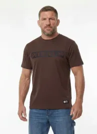 koszulka-meska-t-shirt-pitbull-hilltop-ciemno-brazowa