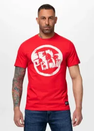 koszulka-meska-t-shirt-pitbull-logo-palms-fluo-czerwona