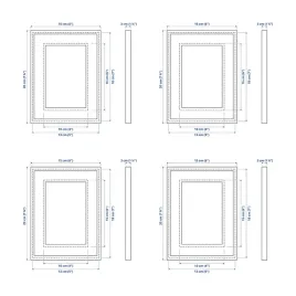 4-szt-ramka-czarna-13x18-cm-rodalm-elegancka-do-zdjec