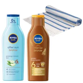 nivea-sun-bronze-zestaw-spf-6-balsamy-2x200-ml-recznik