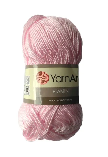 30g włóczka 100% akryl YarnArt Etamin j. róż 451-A
