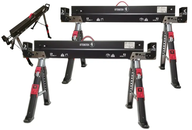 Stół stojak roboczy kobyłka 2 szt. - 1180 kg - 82 cm
