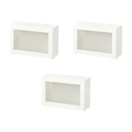 3-szt-besta-witryna-bialy-sindvik-biale-szklo-przezroczyste-60x22x38-cm