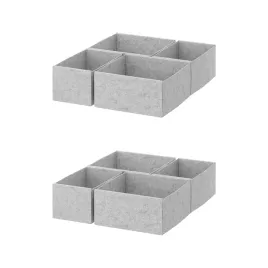 2-szt-pudelka-organizacyjne-komplement-jasnoszare-4-szt-40x54-cm