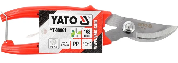 sekator-ogrodowy-reczny-nozycowy-do-krzewow-galezi-kwiatow-168mm-3cr13-yato-maksymalna-grubosc-cietej-galezi-8-mm
