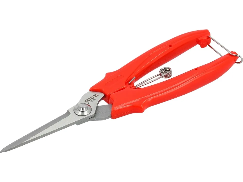 sekator-nozycowy-yato-182mm-z-blokada-otwarcia-do-ciecia-pedow-kwiatow-stan-nowy