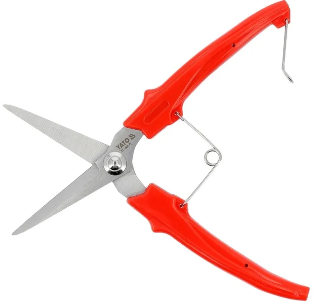 sekator-nozycowy-yato-182mm-z-blokada-otwarcia-do-ciecia-pedow-kwiatow-maksymalna-grubosc-cietej-galezi-6-mm