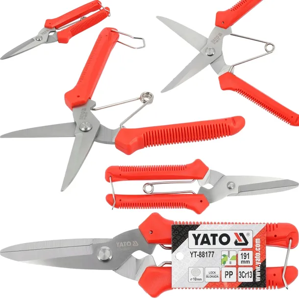 sekator-nozycowy-yato-191mm-z-blokada-otwarcia-do-ciecia-pedow-kwiatow-zawiera-baterie-nie