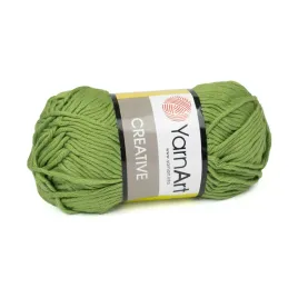 50g-wloczka-100percent-bawelna-yarnart-creative-zielony-235