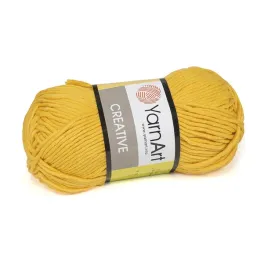 50g-wloczka-100percent-bawelna-yarnart-creative-ciemnozolty-228