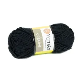 50g-wloczka-100percent-bawelna-yarnart-creative-czarny-221