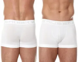 bokserki-bezszwowe-brubeck-bx1005m-meskie-dopasowane-szorty-bialy-xl