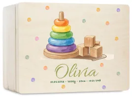 personalizowane-pudelko-wspomnien-20x15-nadruk-chrzest-urodziny-baby-shower