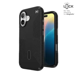 speck-presidio2-grip-clicklock-and-magsafe-etui-iphone-16-black-slate-grey-white