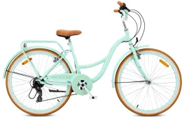 rower-miejski-26-cali-damski-damka-bagaznik-stopka-shimano-7-biegow-flower