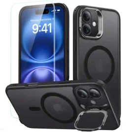 esr-hybrid-case-etui-magsafe-do-iphone-16-stojak-tytan-czarny-szklo