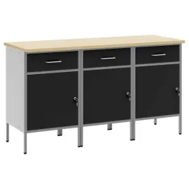 szafka-robocza-z-szuflada-3-szt-czarny-i-szary-150-x-55-x-85-cm
