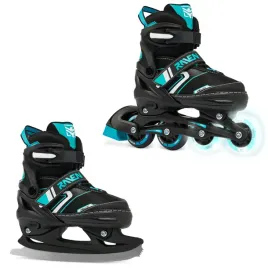 rolki-lyzwy-figurowe-2w1-regulowane-raven-helixi-black-mint-30-33-kolka-led