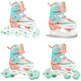 rolki-lyzwy-wrotki-4w1-regulowane-raven-isla-orange-mint-34-37-kolka-led
