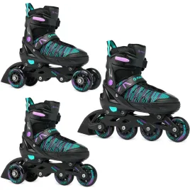 rolki-wrotki-3w1-regulowane-raven-cande-black-mint-violet-31-35