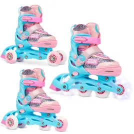 rolki-wrotki-3w1-regulowane-raven-etta-pink-27-30-kolka-led