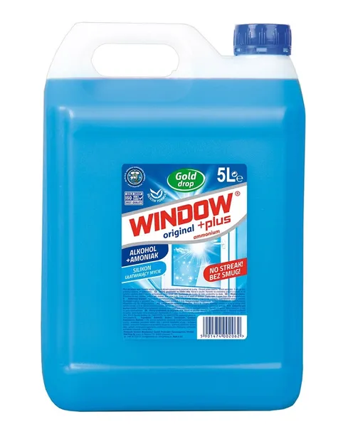 PŁYN DO SZYB I LUSTER GOLD DROP WINDOW 5L NIEBIESKI