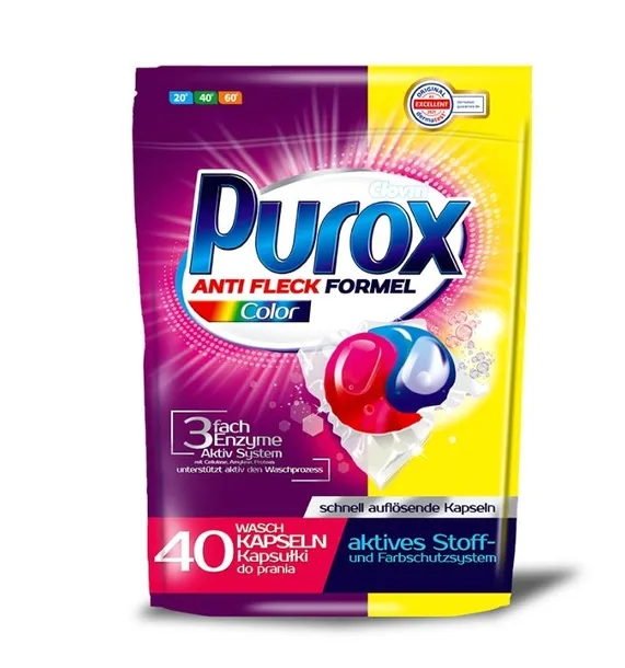 PUROX Color Kapsułki Do Prania Kolor 40 sztuk