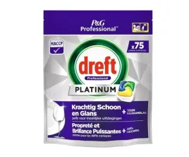 Zdjęcie produktu Dreft Platinum Professional Lemon - kapsułki do zmywarki 75 szt.
