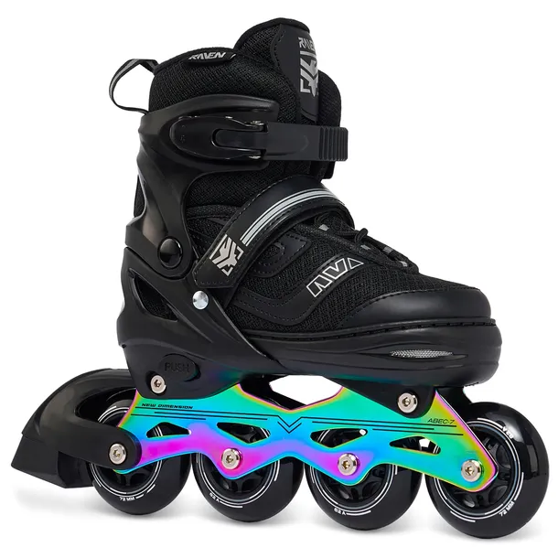 Rolki Regulowane RAVEN Drill Black/Neo Chrome 34-37