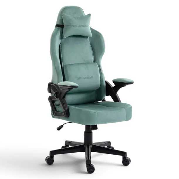 Fotel Gamingowy Delagear G 450 Zielony Materiałowy