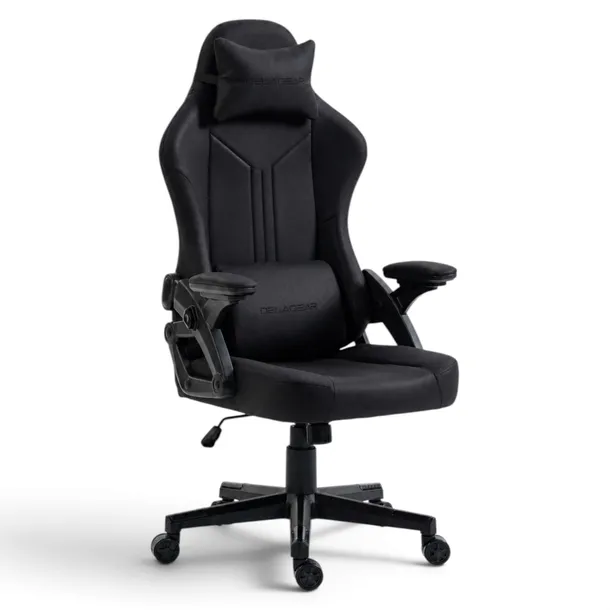 Fotel Gamingowy Delagear G 414 Czarny Materiałowy