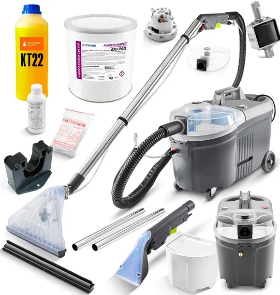 POLSKI odkurzacz Piorący PROFI 50.1C zestaw 1400W CHEMIA dywanów tapicerki