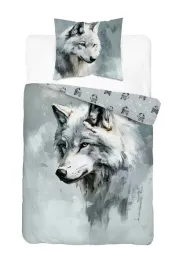 posciel-bawelniana-mlodziezowa-140x200-szara-z-realistycznym-wilkiem