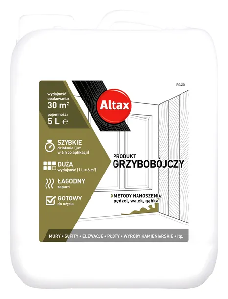 ALTAX PRODUKT GRZYBOBÓJCZY 5L - BORAMON bezbarwny - środek na pleśń i grzyb