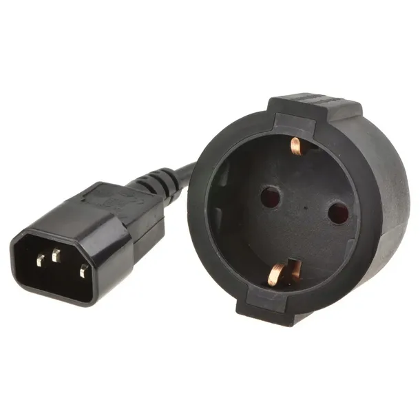 Kabel zasilający Adapter zasilania IEC 320 C14 - SCHUKO Gembird UPS