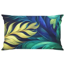 poduszka-wodoodporna-botanic-z-filtrem-uv-40x60-blue-gold-liscie-niebieska