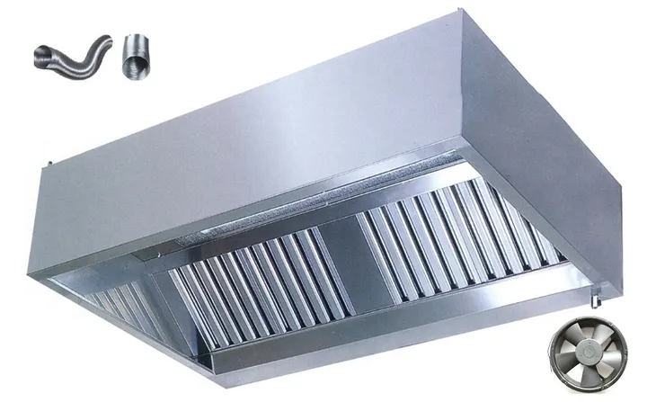 Okap Gastronomiczny P 120x120x40 Filtry Wentylator