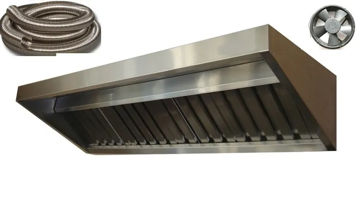 Okap Gastronomiczny S 200*70*40 FILTRY Wentylator