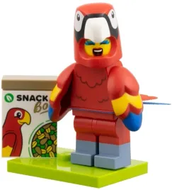 lego-minifigurka-col28-12-parrot-costume-fan-seria-28-71051