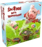 swinie-na-trampolinie