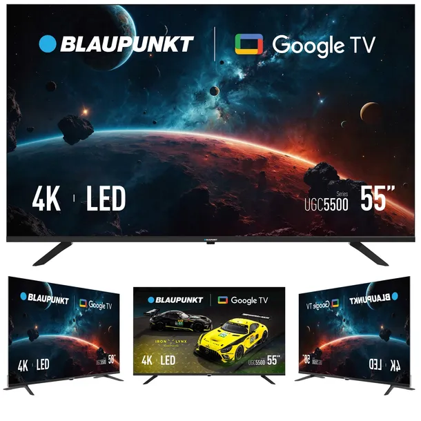 Telewizor 55" Smart TV LED Blaupunkt Google TV 4K HDR Bluetooth Android TV