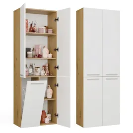 szafka-lazienkowa-nel-1k-dd-regal-slupek-z-koszem-na-pranie-dab-artisan-b