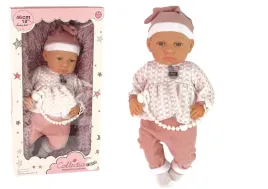 lalka-bobas-46-cm-niebieska-smoczek-czapeczka-skarpetki-lean-toys