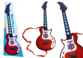 gitara-elektryczna-instrument-dla-dzieci-swiatla-melodie-czerwona-lean-toys