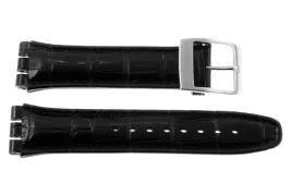 pasek-reda-19-mm-swatch-krokodyl-czarny-mat-czarne-przeszycie